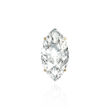 Load image into Gallery viewer, 14K Gold ITI NYC Marquise Shape Four Prong Basket Earrings