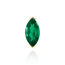 Load image into Gallery viewer, 14K Gold ITI NYC Marquise Shape V-End Double Wire Earrings