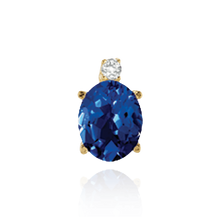 Load image into Gallery viewer, 14K Gold ITI NYC Oval Four Prong Basket Earrings with One Accent