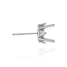 Load image into Gallery viewer, ITI NYC Oval Four Prong Filigree Earrings