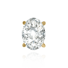 Load image into Gallery viewer, 14K Gold ITI NYC Oval Four Prong Filigree Earrings