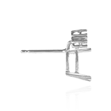 Load image into Gallery viewer, ITI NYC Pear Shape Four Prong Basket Earrings with 3 Accents