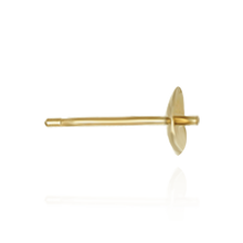 Load image into Gallery viewer, ITI NYC Pearl Cup Earrings with Peg