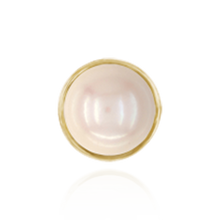 Load image into Gallery viewer, ITI NYC Extra Heavy Pearl Cup Earrings with Peg and Earring Back