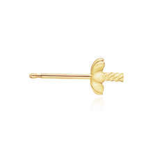 Load image into Gallery viewer, Pearl Cup Earrings with Peg