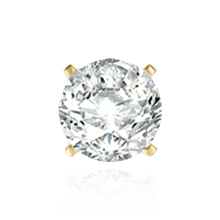 Load image into Gallery viewer, 14K Gold, 18K Gold, Platinum ITI NYC Round Four Prong Quality Weight Earrings