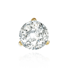 Load image into Gallery viewer, 14K Gold, 18K Gold, Platinum ITI NYC Round Three-Prong Basket Earrings