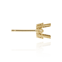 Load image into Gallery viewer, 14K Gold ITI NYC Round Four Prong Filigree Earrings