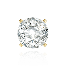 Load image into Gallery viewer, 14K Gold, 18K ITI NYC Round Four Prong Heavy Weight Basket Earrings