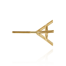 Load image into Gallery viewer, 14K Gold, 18K Gold, Platinum ITI NYC Round Three Prong Martini Earrings