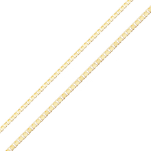 Load image into Gallery viewer, Bulk / Spooled Diamond Cut Venetian Box Chain in 14K Yellow Gold (1.15 mm - 1.50 mm)