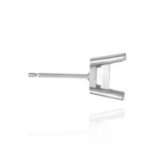 Load image into Gallery viewer, ITI NYC Square Four Prong Flat Side Earrings