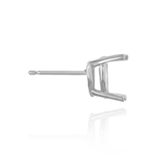 Load image into Gallery viewer, ITI NYC Heart Shape Four Prong Basket Earrings