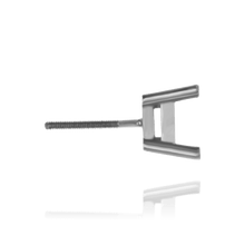 Load image into Gallery viewer, 14K Gold, 18K Gold, Platinum ITI NYC Square Four Prong Earrings with Flat Side Wire