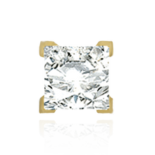 Load image into Gallery viewer, 14K Gold ITI NYC Square V-End Filigree Earrings
