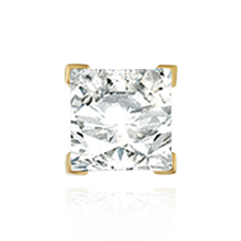 Load image into Gallery viewer, 14K Gold, 18K Gold, Platinum ITI NYC Square V-End Basket Earrings