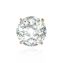 Load image into Gallery viewer, 14K Gold, 18K ITI NYC Round Four Prong Standard Weight Basket Earrings with Screw Post