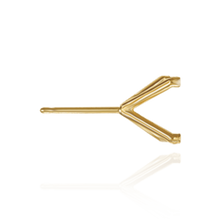 Load image into Gallery viewer, 14K Gold ITI NYC Round Four Prong Martini Earrings