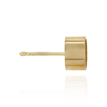 Load image into Gallery viewer, 14K Gold ITI NYC Round Bezel Earrings with Bearing (Metal Mold)