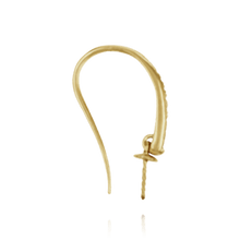 Load image into Gallery viewer, ITI NYC Shepherd Hook with 6 mm Pearl Cup (19 x 12 mm)