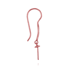 Load image into Gallery viewer, ITI NYC Shepherd Hook with 6 mm Pearl Cup and Diamonds (23 x 9 mm) (Pearl Not Included)