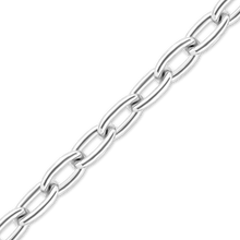 Load image into Gallery viewer, Bulk / Spooled Elongated Cable Chain in 14K White Gold (1.10 mm - 2.20 mm)