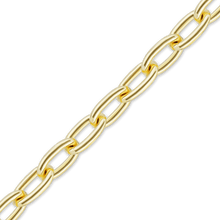 Load image into Gallery viewer, Bulk / Spooled Elongated Cable Chain in 14K & 18K Yellow Gold (0.85 mm - 5.90 mm)