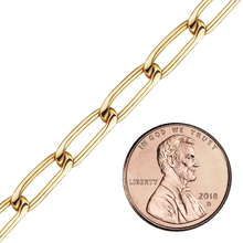 Load image into Gallery viewer, Bulk / Spooled Elongated Curb Chain in 14K Gold-Filled (2.90 mm - 5.10 mm)