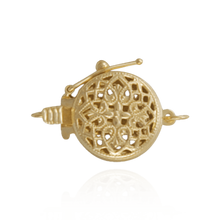 Load image into Gallery viewer, ITI NYC Round Filigree Pearl Clasp with Safety Lock (12 mm)
