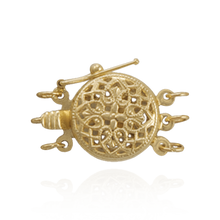 Load image into Gallery viewer, ITI NYC Round Filigree Pearl Clasp with Safety Lock (12 mm)