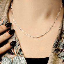 Load image into Gallery viewer, Forsyth St. Fancy Cable Chain Necklace in Sterling Silver