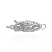 Load image into Gallery viewer, ITI NYC Fish Hook Pearl Clasp with Filigree (13 mm)