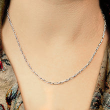 Load image into Gallery viewer, Forsyth St. Textured Cable Chain Necklace in Sterling Silver