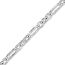 Load image into Gallery viewer, Bulk / Spooled Textured Figaro Cable Chain in Sterling Silver (2.40 mm)
