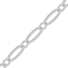 Load image into Gallery viewer, Bulk / Spooled Alternating Oval Cable Chain in Sterling Silver (2.80 mm)