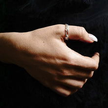 Load image into Gallery viewer, Fulton St. Figaro Chain Ring in Sterling Silver