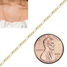 Load image into Gallery viewer, Bulk / Spooled Classic Figaro Chain in 10K Yellow Gold (1.50 mm - 3.00 mm)