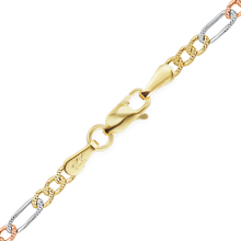 Load image into Gallery viewer, Fulton St. Figaro Necklace in 14K Tri-Color Gold