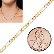 Load image into Gallery viewer, Special Order Only: Bulk / Spooled Classic Figaro Chain in Gold