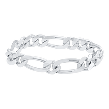 Load image into Gallery viewer, Fulton St. Figaro Chain Ring in Sterling Silver