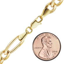 Load image into Gallery viewer, Fulton St. Figaro Semi-Solid Bracelet in 14K Yellow Gold