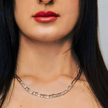 Load image into Gallery viewer, Fulton Market Figaro Chain Necklace in Sterling Silver