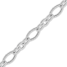 Load image into Gallery viewer, Bulk / Spooled Figaro Baroque Twist Cable Chain in Sterling Silver (3.00 mm - 7.40 mm)