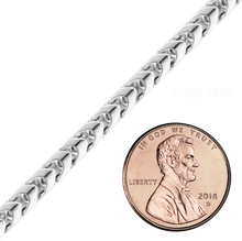 Load image into Gallery viewer, Bulk / Spooled Franco Chain in Sterling Silver (1.30 mm - 4.50 mm)