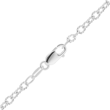 Load image into Gallery viewer, Foley Square Round Textured Cable Chain Necklace in Sterling Silver