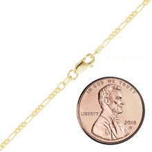 Load image into Gallery viewer, Fulton St. Figaro Necklace in 10K Yellow Gold
