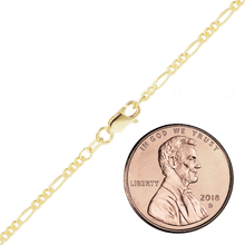 Load image into Gallery viewer, Fulton St. Figaro Anklet in 14K Yellow Gold