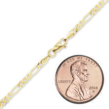 Load image into Gallery viewer, Fulton St. Figaro Anklet in 10K Yellow Gold