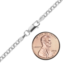 Load image into Gallery viewer, Soho Rolo Chain Anklet in Sterling Silver