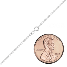 Load image into Gallery viewer, Manhattan Rope Anklet in 14K White Gold